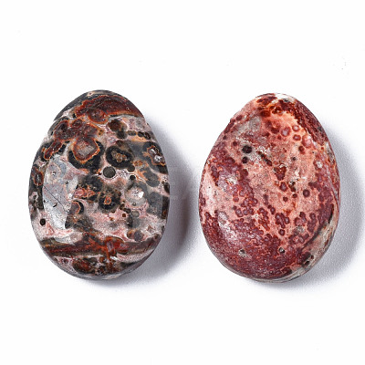 Natural Leopard Skin Jasper Pendants G-N0326-74C-1