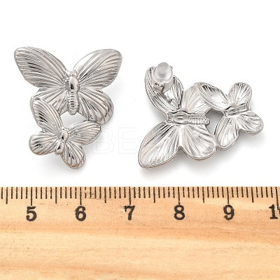 304 Stainless Steel Studs Earrings for Women EJEW-K306-24P-1