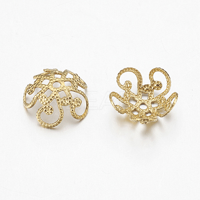 Brass Bead Caps KK-K225-20-G-1