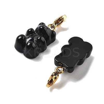 Bear Resin Pendant Decorations STAS-M092-01G-09-1