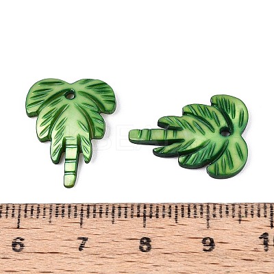 Natural Freshwater Shell Carved Pendants SHEL-N038-23F-1
