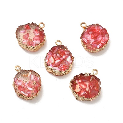 Transparent Resin Pendants CRES-F022-03B-1