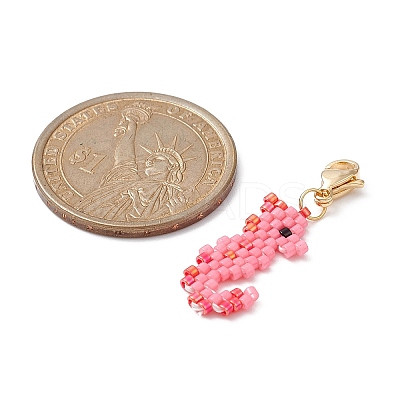 Handmade Loom Pattern Seed Beads Pendants Decoration HJEW-MZ00016-08-1