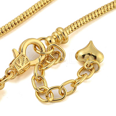 Rack Plating Brass Round Snake Chain Necklaces NJEW-Q345-01G-1