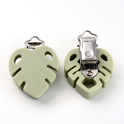 Food Grade Eco-Friendly Silicone Baby Pacifier Clips SIL-S003-03D-1