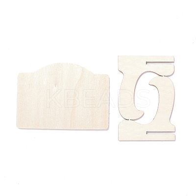 Arch Wooden Mini Chalkboard Signs AJEW-M035-07-1