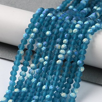 Imitation Jade Glass Beads Strands EGLA-YW0003-19B-24-1