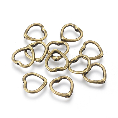Tibetan Style Heart Bead Frames X-MLF11198Y-NF-1