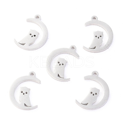 Non-Tarnish 304 Stainless Steel Charms STAS-O142-40P-1