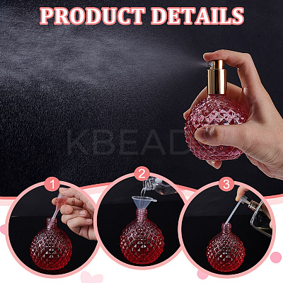 8Pcs Empty Perfume Glass Bottle Kits AJEW-TN0001-02-1