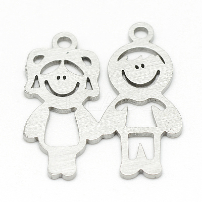 Non-Tarnish 201 Stainless Steel Pendants STAS-T008-065-1-1