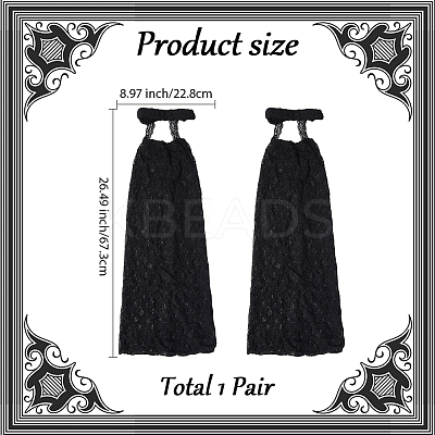 Polycotton Leg Sleeves AJEW-WH20064-17B-1