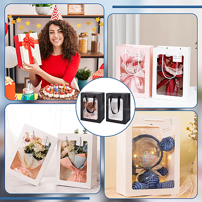 Rectangle Paper Gift Bags with Handles ABAG-WH0044-62A-1