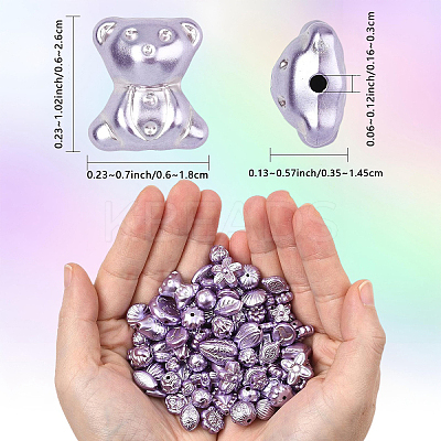 214G Pearlized Opaque Acrylic Beads OACR-YW0004-40-1
