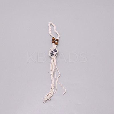 Irregular Gemstone Hanging Pendant Decoration LS-HJEW-TAC0001-10C-1