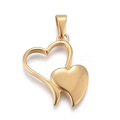 Valentine's Day 304 Stainless Steel Pendants STAS-F252-29G-1