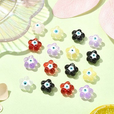 30Pcs 6 Colors Transparent Glass Beads GLAA-CJ0002-62-1
