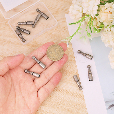 12Pcs Alloy Cord Ends FIND-CA0009-70B-1