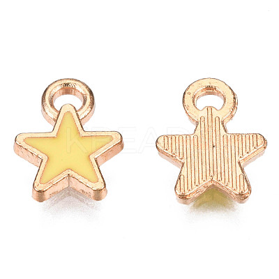 Alloy Enamel Star Charms ENAM-N054-69D-NR-1