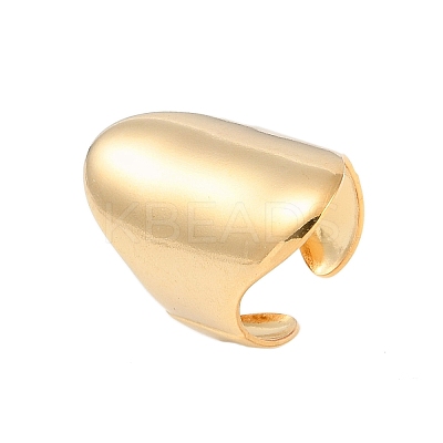 304 Stainless Steel Open Cuff Rings LS-RJEW-C095-05G-1