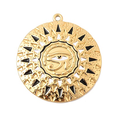 304 Stainless Steel Enamel Pendants LS-STAS-H250-02G-01-1