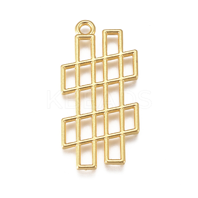 Zinc Alloy Open Back Bezel Pendants PALLOY-G274-01G-1