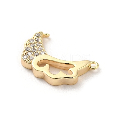 Brass Micro Pave Cubic Zirconia Pendants KK-H455-21G-1