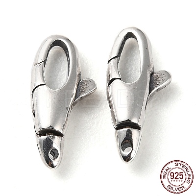 925 Thailand Sterling Silver Lobster Claw Clasps STER-D003-08P-1