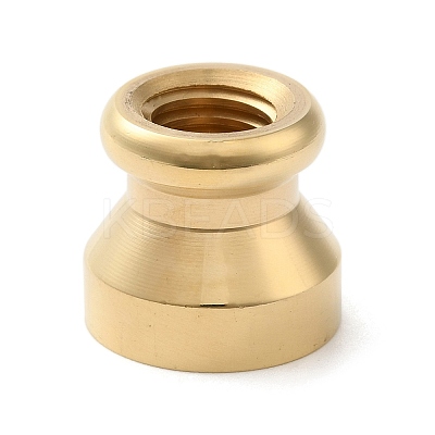 Golden Plated Round Shaped Wax Seal Brass Stamp Head STAM-K002-01G-05-1