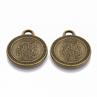 Tibetan Style Alloy Pendants TIBEP-R357-10AB-NR-1