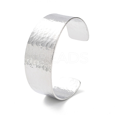 Rack Plating Brass Open Wide Cuff Bangles for Women LS-BJEW-D032-06P-1