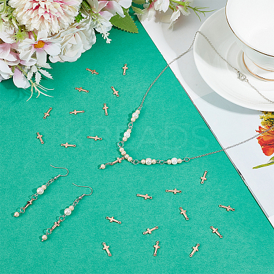 40Pcs Brass Links KK-AR0004-46RG-1