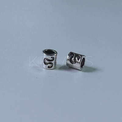 Tibetan Style Alloy European Beads FIND-WH0111-50D-1