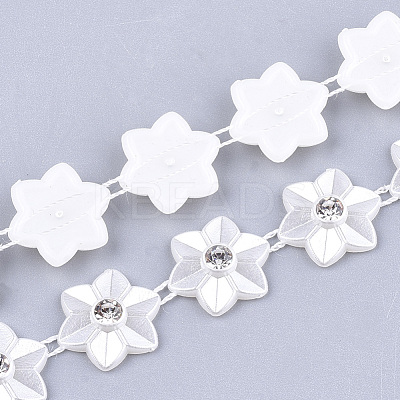 ABS Plastic Imitation Pearl Beaded Trim Garland Strand AJEW-S073-24-1