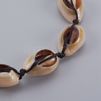 Cowrie Shell Beads Anklets AJEW-AN00233-1