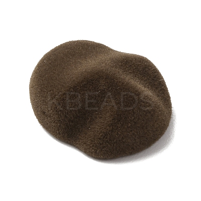 Flocking Opaque Resin Cabochons RESI-K033-07A-1