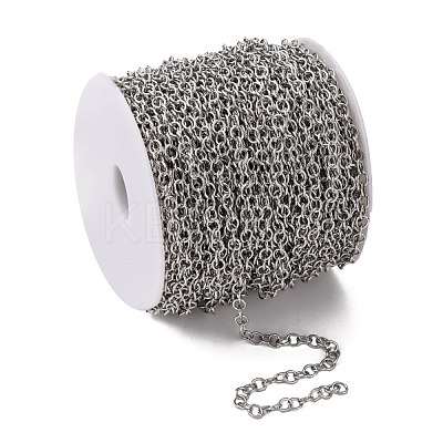 Tarnish Resistant 304 Stainless Steel Cable Chains CHS-R009-10-1