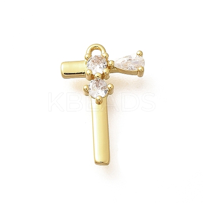 Brass Micro Pave Cubic Zirconia Pendants KK-M310-01G-20-1