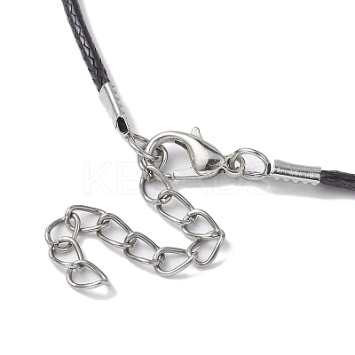 Glass Seed Cross Pendant Necklaces NJEW-MZ00025-01-1