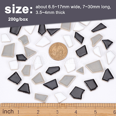 Porcelain Cabochons PORC-OC0001-01B-1