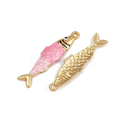 304 Stainless Steel Enamel Pendants STAS-P410-40D-01-1