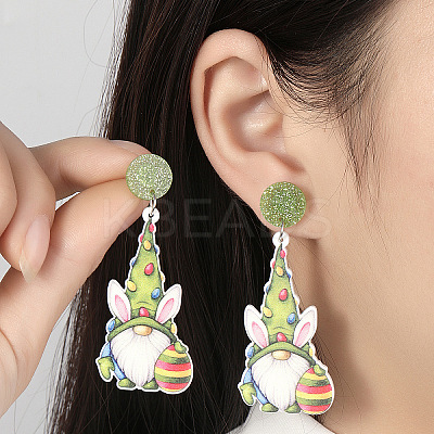 Easter Acrylic Dangle Stud Earrings FS-WG96A64-03-1