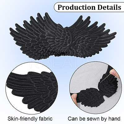 20Pcs Cloth Angel Wings AJEW-GF0012-62C-1