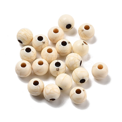Crackle Opaque Acrylic Beads OACR-Z026-04A-1