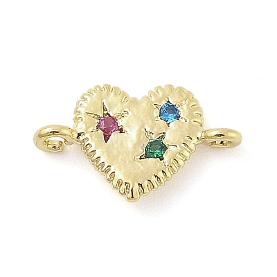 Brass Micro Pave Cubic Zirconia Charms KK-S514-04B-G-1