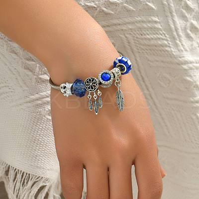 Non-Tarnish 201 Stainless Steel European Bracelet LS-OQ8559-5-1