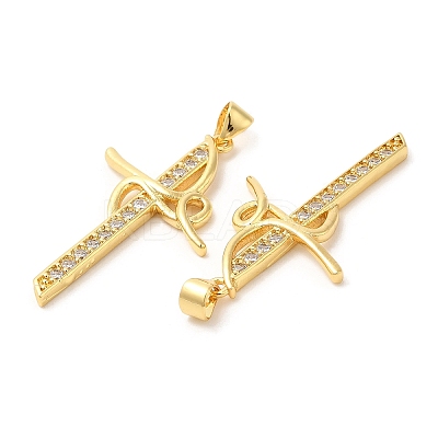 Rack Plating Brass Pendants KK-R146-09G-1