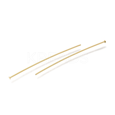 Brass Flat Head Pins KK-H502-01H-G-1