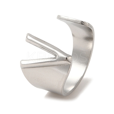 Non-Tarnish 201 Stainless Steel Finger Rings RJEW-H223-04P-V-1