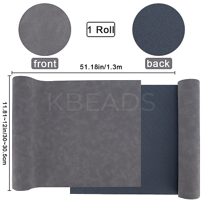 Frosted PU Leather Fabric DIY-WH0622-061A-1